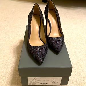 Ann Taylor Cornelia Tweed Pointy Toe Pump 6.5 US